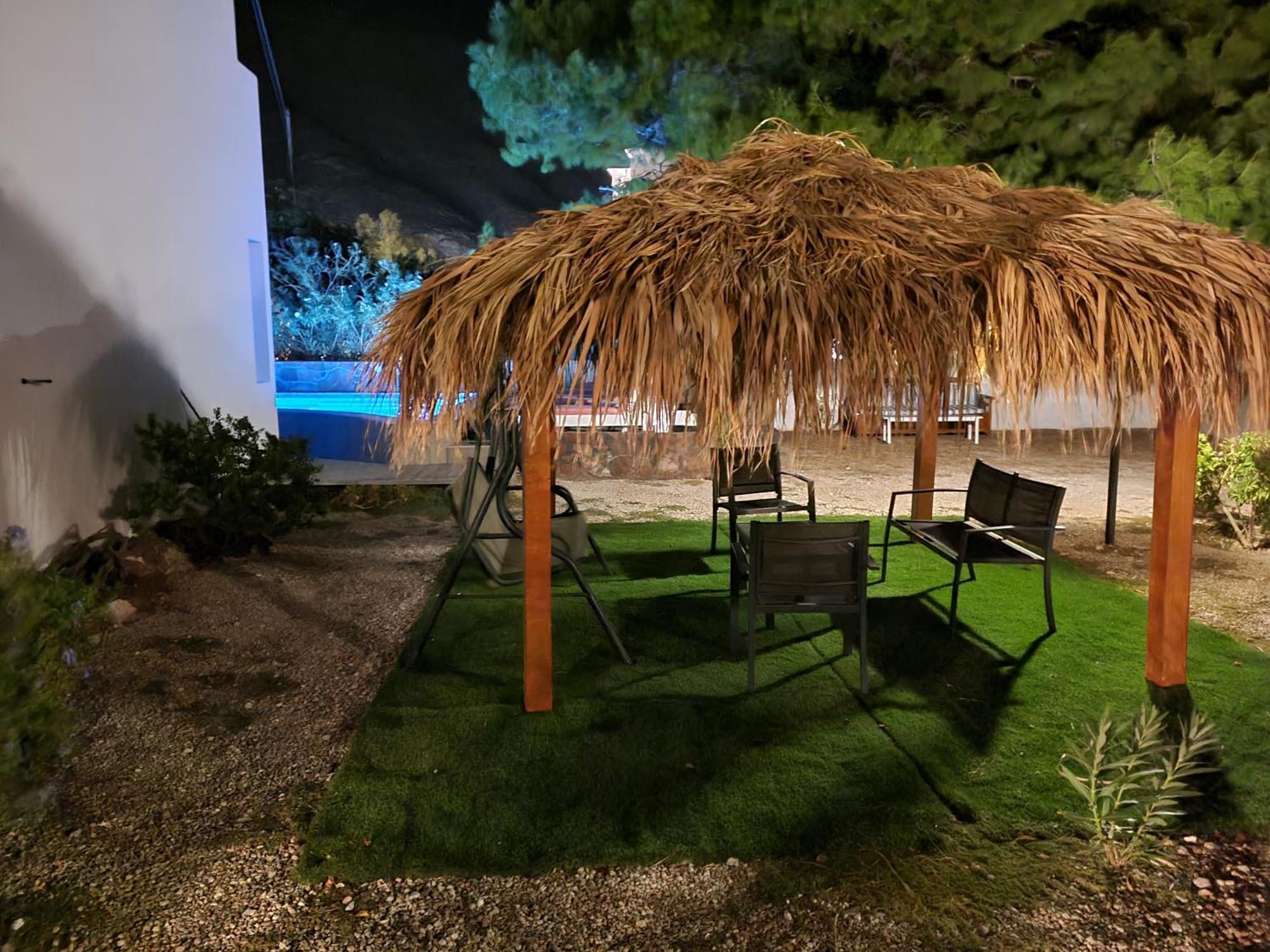 Located By The Sea One Beachfront Private Captain Lazaros Pool Villa With Loft In 750Sqm Spacious Private Plot-Jacuzzi-Sunrelax-Furnished Terace-Gazebo-Private Parking,Sleep 3 Adults And 2 Children, Just Steps From The Black Beach-Seaview เปริสซา ภายนอก รูปภาพ