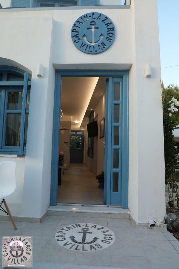 Located By The Sea One Beachfront Private Captain Lazaros Pool Villa With Loft In 750Sqm Spacious Private Plot-Jacuzzi-Sunrelax-Furnished Terace-Gazebo-Private Parking,Sleep 3 Adults And 2 Children, Just Steps From The Black Beach-Seaview เปริสซา ภายนอก รูปภาพ